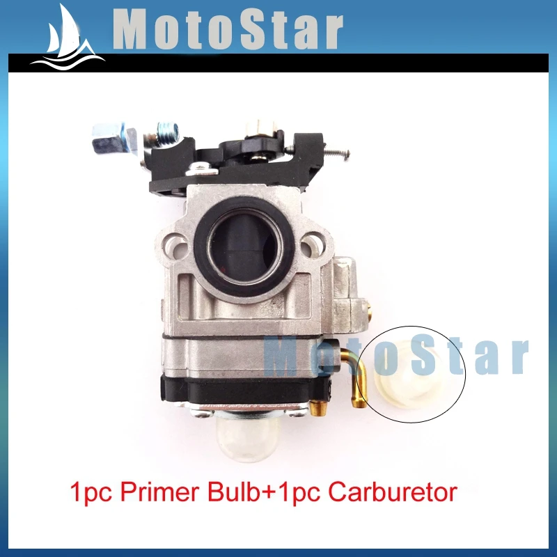 15mm Carb Carburetor + Primer Bulb For 2 Stroke 43cc 49cc Engine Parts Visa Mosquito Goped GSR