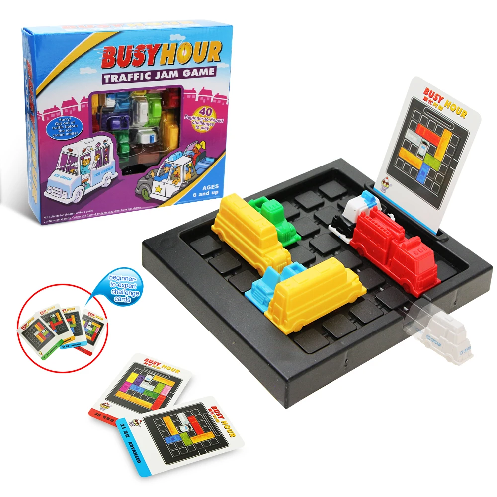 Забавная логическая игра в час пик модель лабиринт занятые часы игра-головоломка интеллект Обучающие игрушки Ранние развивающие игрушки подарки для детей