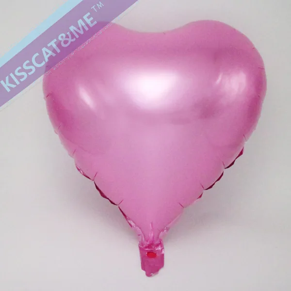 pink 10 шт. 18 дюймов 45 см Фольга звезда шары в виде сердца свадьба гелий надувные подарки металлик Свадьба День Рождения украшения - Цвет: pink