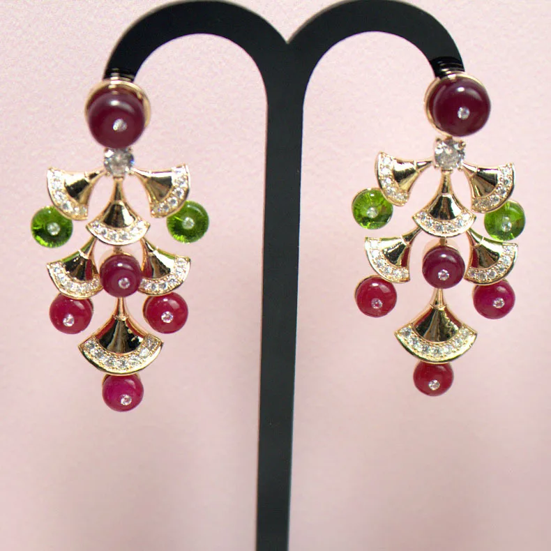 

Trendy Designer Women Dress Shape Dangle Earrings Pure 925 Sterling Silver Earrings Drop Elegant Women Bijoux