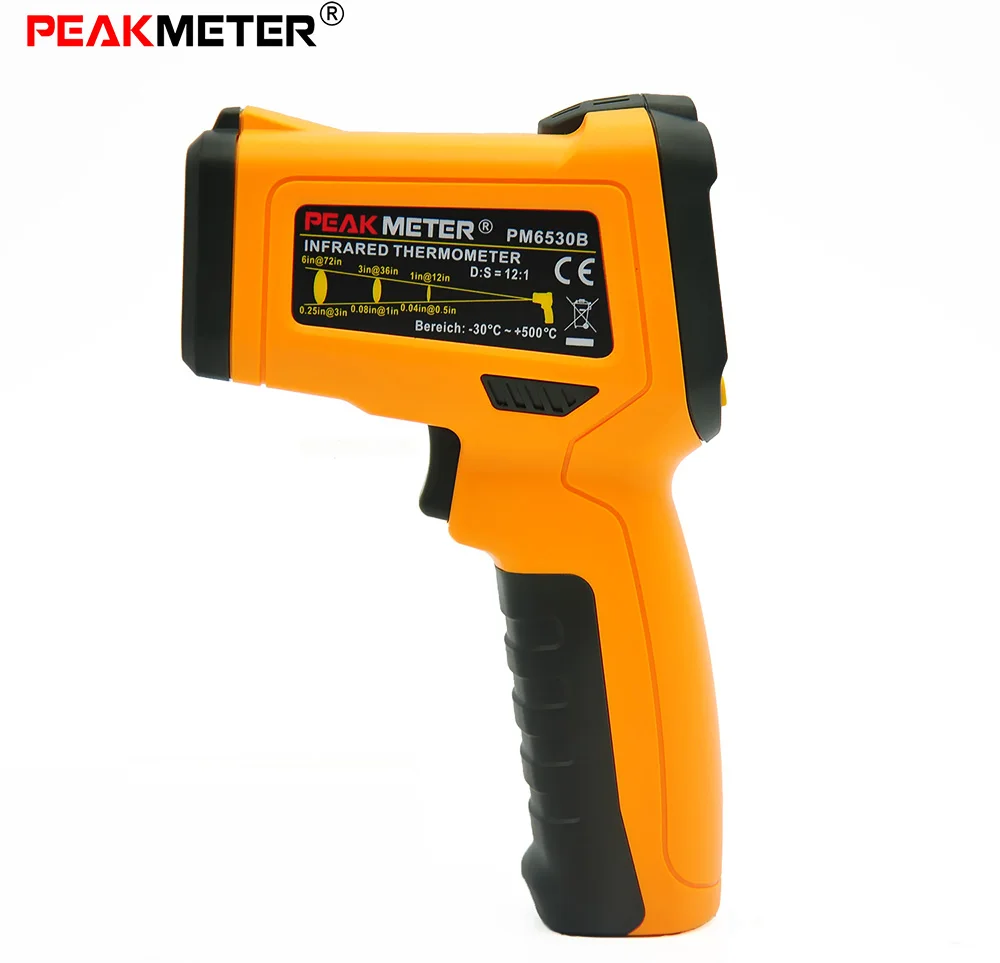 PEAKMETER PM6530B 50550 Degree Laser Non contact LCD Digital IR