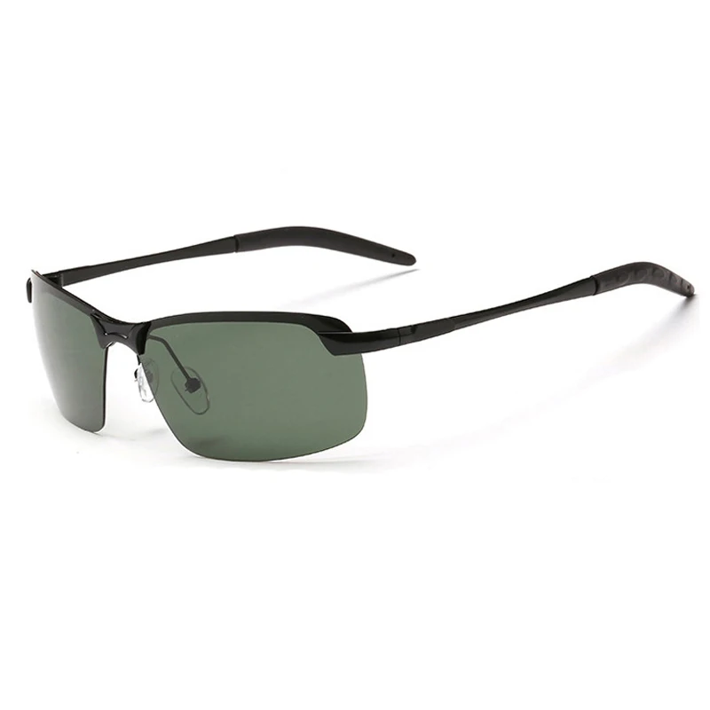 Велосипедные поляризованные солнцезащитные очки спортивные ночного видения для вождения очки для рыбной ловли велосипедные очки - Цвет: Black green