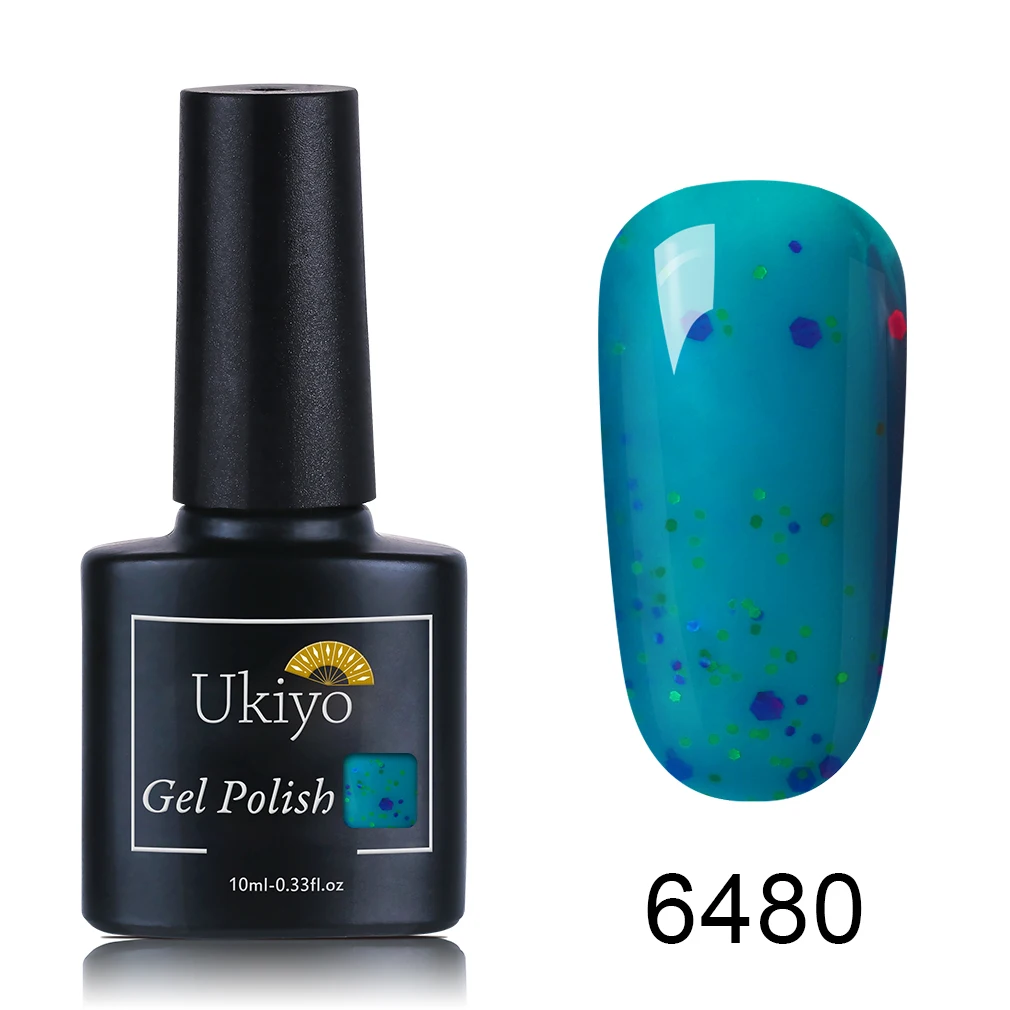 Ukiyo 10 мл сырный Гель-лак для ногтей Soak Off UV светодиодный Гель-лак для ногтей Полупостоянный карамельный цвет гель-Лаковая основа топ-Гель-лак - Цвет: 6480