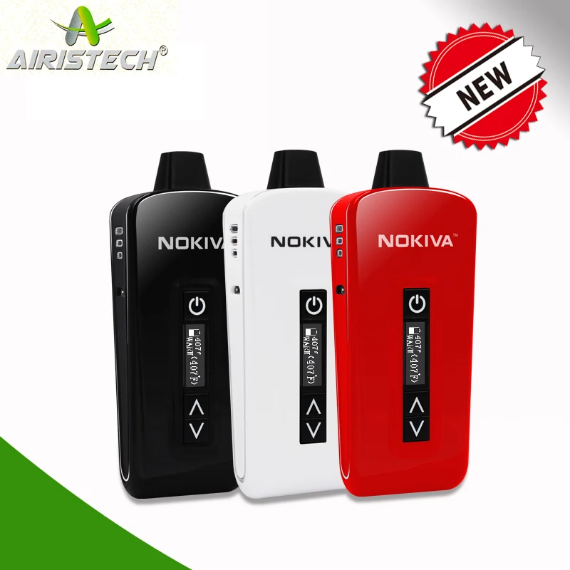 Original Dry Herb Vaporizer Electronic Cigarette Airistech Nokiva Herb Vapor E Cigarette 18650 Rechargeable font b
