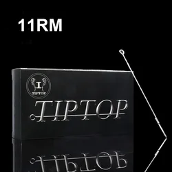 50PCS TIPTOP Premium Tattoo Needles 11RM Disposable Sterilze 11 Round Magnum Curved Tattoo Needles Free Shipping