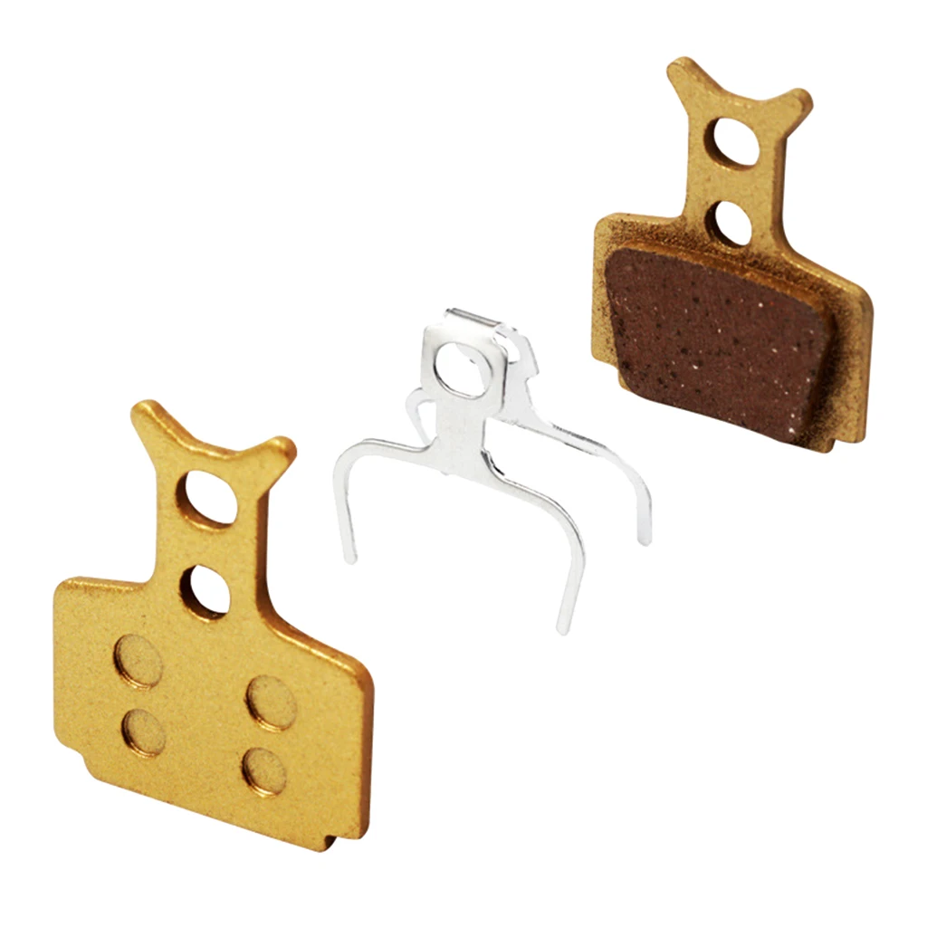 Bike Disc Brake Pads Metal Bicycle Smooth Strong Brake Pads Replacement for MTB Bike Road Bike Fixed Gear Bike Brake System