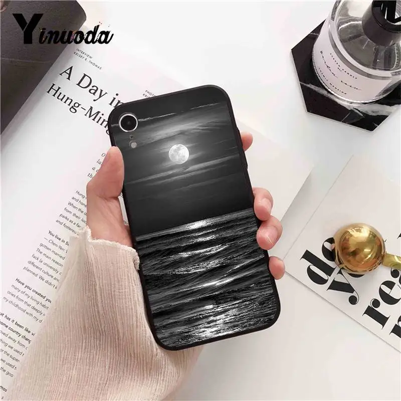 Black and white moon creative