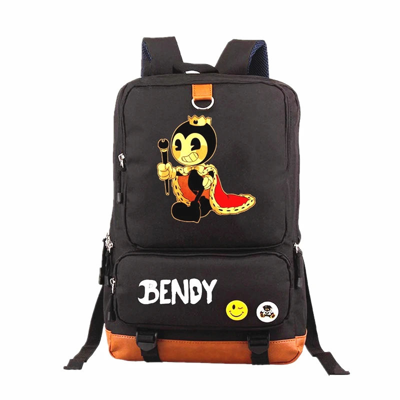 

New Bendy And The Ink Machine Backpacks Anime Printing School Bag for Teenagers Cartoon Travel Bag Laptop Rucksack Mochila
