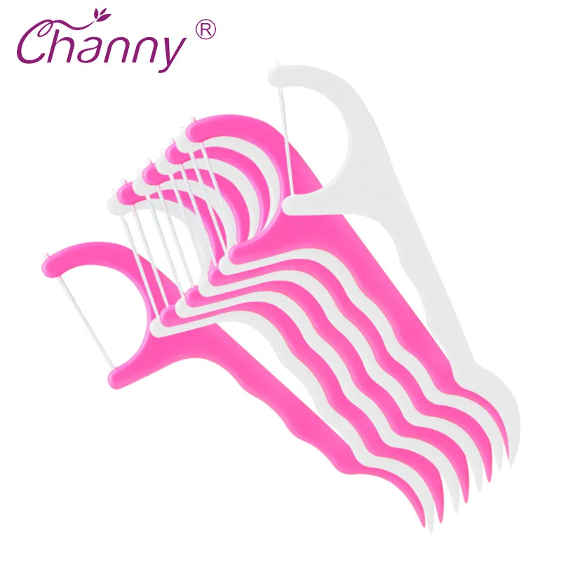

Channy Dental Flosser 50Pcs/Lot Interdental Brush Teeth Stick Toothpicks Tooth Thread Floss Pick Plastic Tooth Picks Health Care