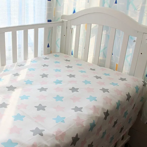 Kawaii Infant Bed Sheets For Baby 100 Cotton Bed Sheets Cloud Star Pattren 9Designs In Stock