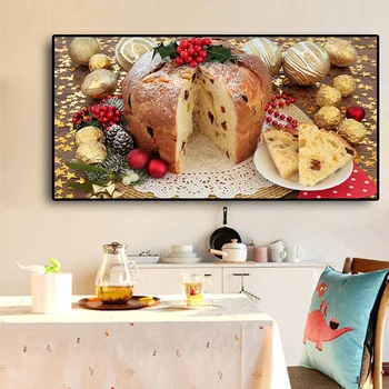 

Food Bread Canvas Art Scandinavian Painting Posters and Prints Wall Picture For Dinning Room Nordic Kitchen Modern Home Decor