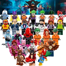 Building Blocks Scarecrow Batman Movie Joker Harley Quinn Bruce Wayne Man-Bat Star Wars Super Hero Bricks Kids DIY Toys Hobbies