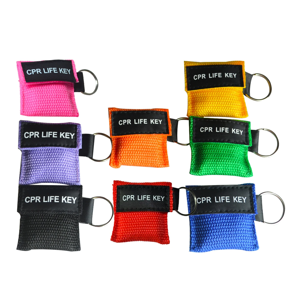 1pcs New CPR Resuscitator Mask Life Keychain Disposable Emergency Skill Training Face Shield For Health Care Tools 8 Colors