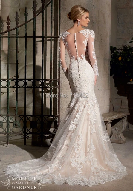 Long Sleeve Lace Wedding Dress