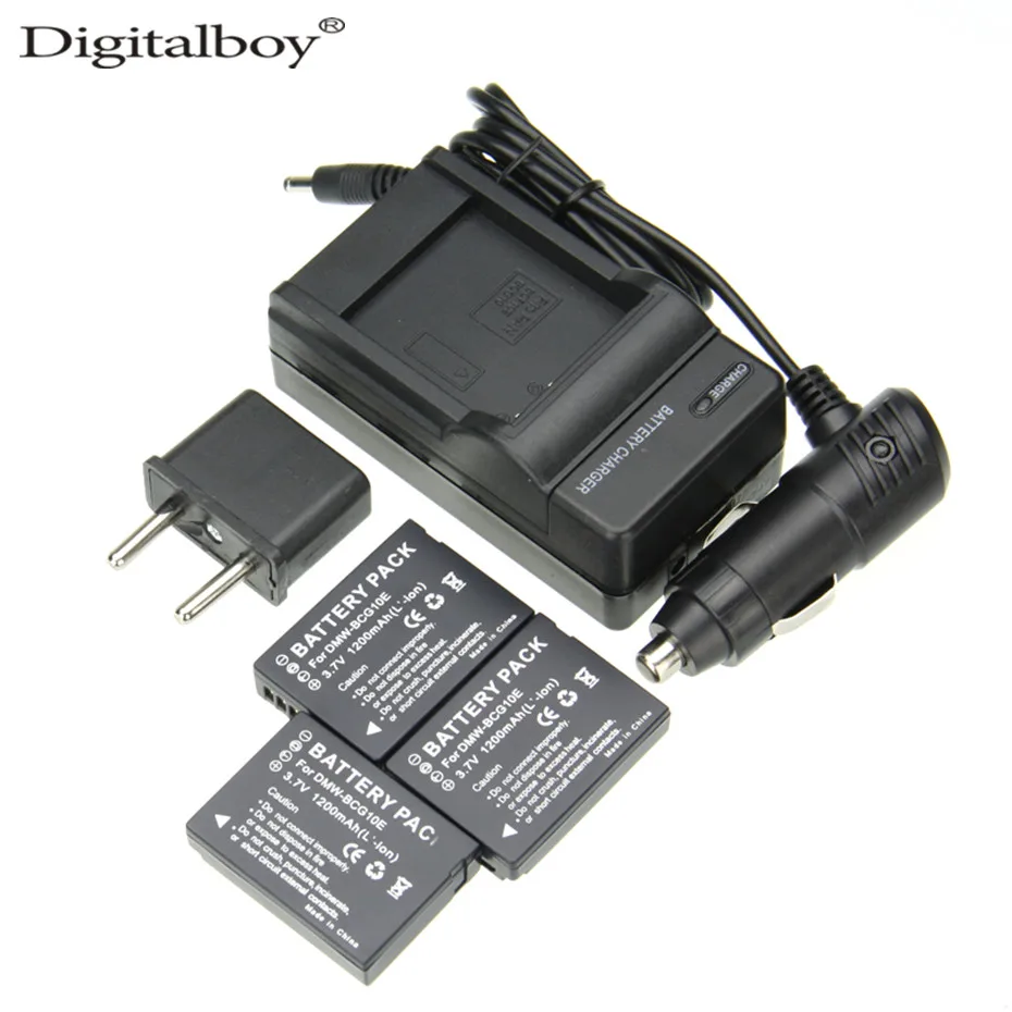 PATONA 3in1 Caricatore Per DMW-BCG10E Batterie Compatibile Con Panasonic Lumix DMC-TZ6 DMC-TZ7 DMC-TZ18 DMC-TZ20 DMC-TZ25