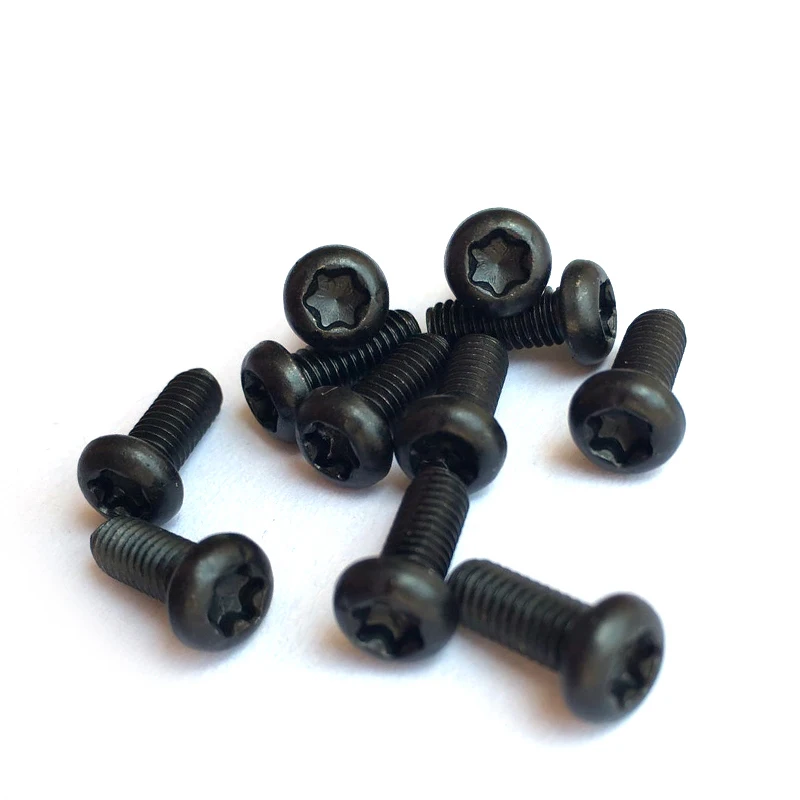 10 шт. M5 M6 углеродистая сталь Слива Torx T & TX полукруглый болт с шестигранной