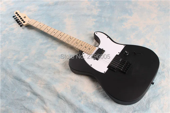 

New arrival Tele guitar Matte black finish AS jim root tl guitar,locking knobs maple fingerboard,real guitar pictures free ship
