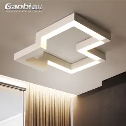 Светодиодный гостиная потолочные светильники творческий светильники освещения геометрии потолочные лампы дома современной спальни