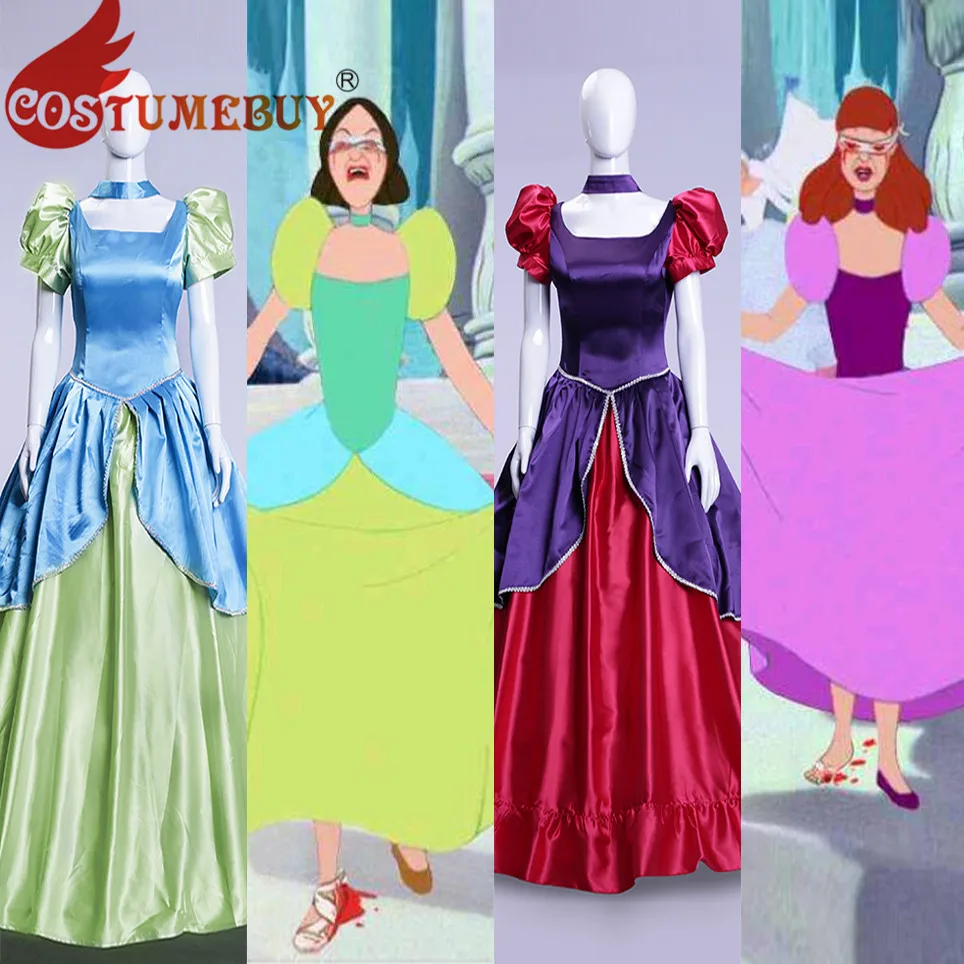 Costumebuy Золушка зло сестры костюм Анастасии платье принцессы костюм для взрослых женщин на Хеллоуин Косплэй костюм Индивидуальный заказ