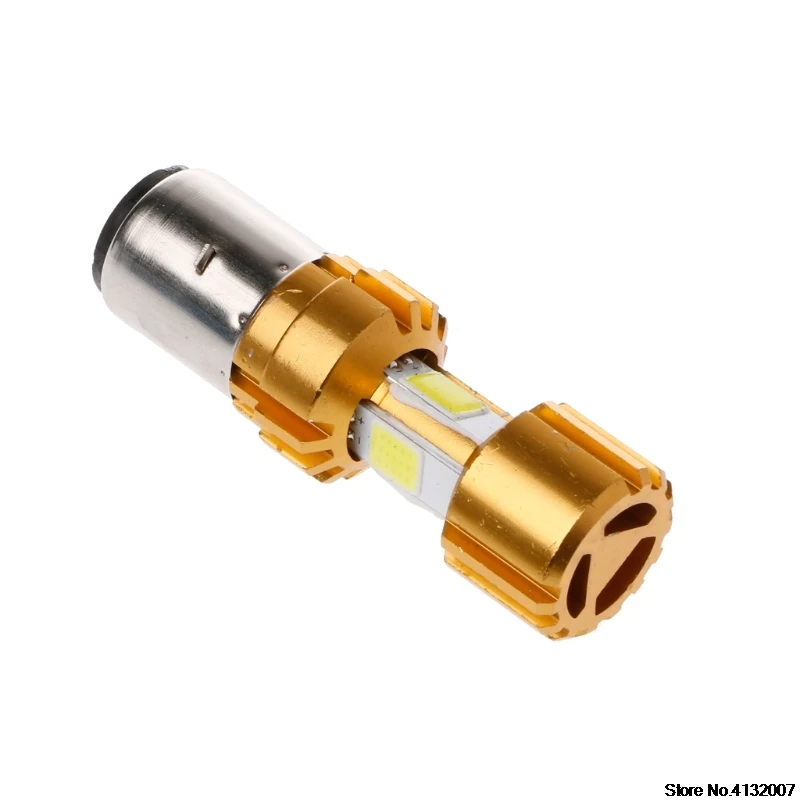 

BA20D LED COB Motorcycle Bike Hi/Lo Headlight Lamp Bulb DC 10-80V 6500K 1500LM 828 Promotion