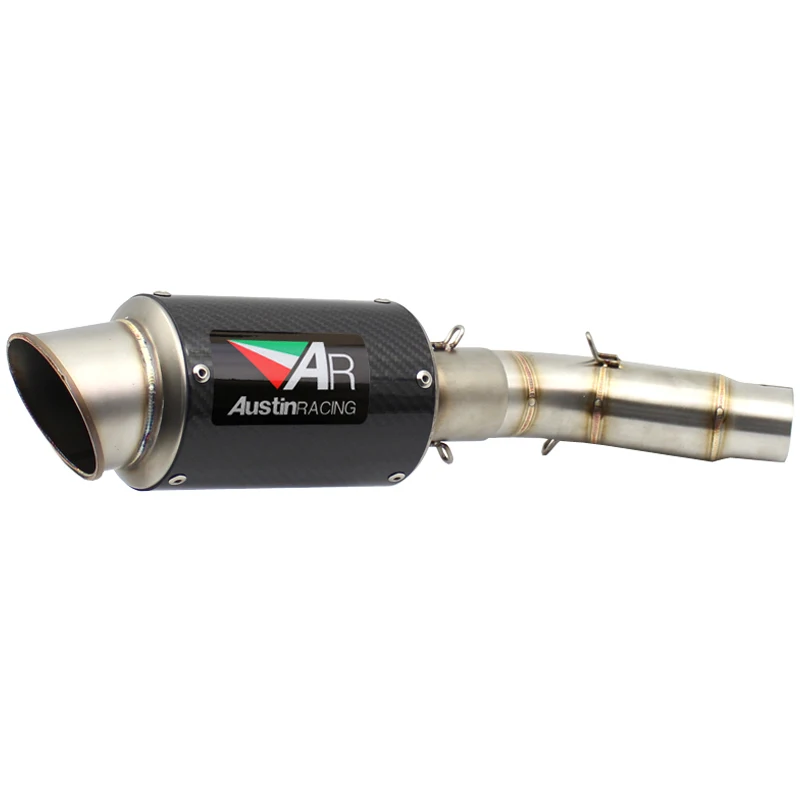 

New Coming Item Austin Racing Carbon Fiber Exhaust Muffler Motorcycle Exhaust Muffler System Mid Link Pipe for Suzuki GSR 750