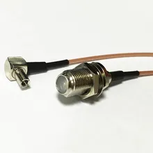 F гнездовой разъем TS9 прямоугольный разъем RG178 15 см " адаптер