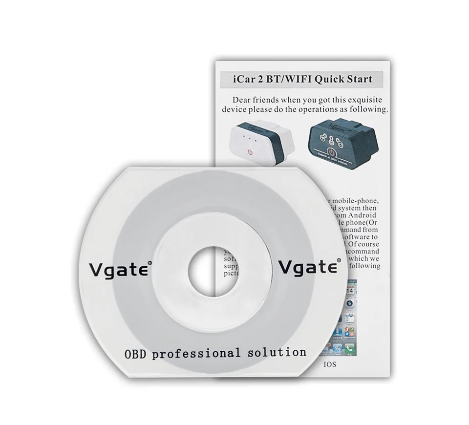 10 шт./лот оригинальный Vgate iCar2 Bluetooth OBD2 сканер iCar 2 ELM 327 диагностический инструмент