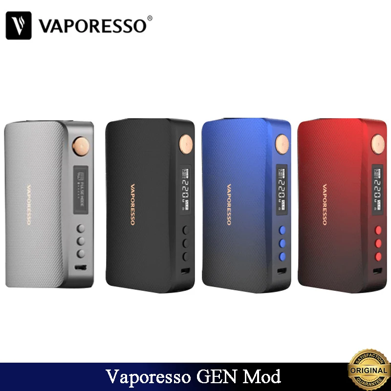 

Original Vaporesso GEN Mod 220W Box Mod E Cig Vape Fit Dual 18650 Batteries For Electronic Cigarette SKRR S Tank Vaporizer Vapor