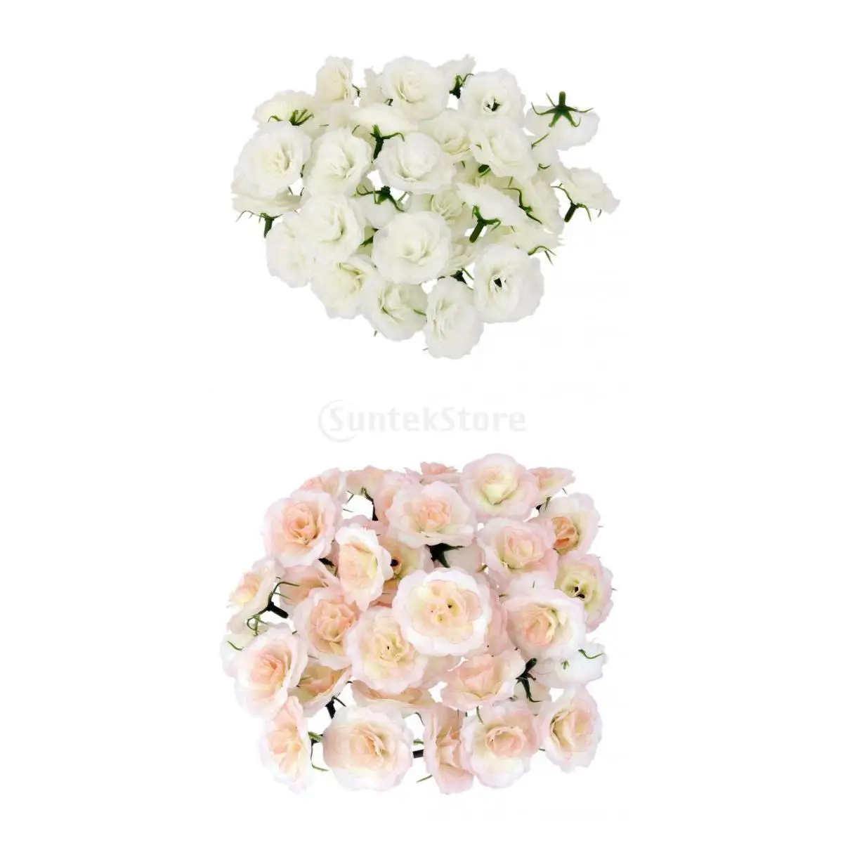 Buy 100pcs Artificial Silk Fake Rose Flower Heads Bulk