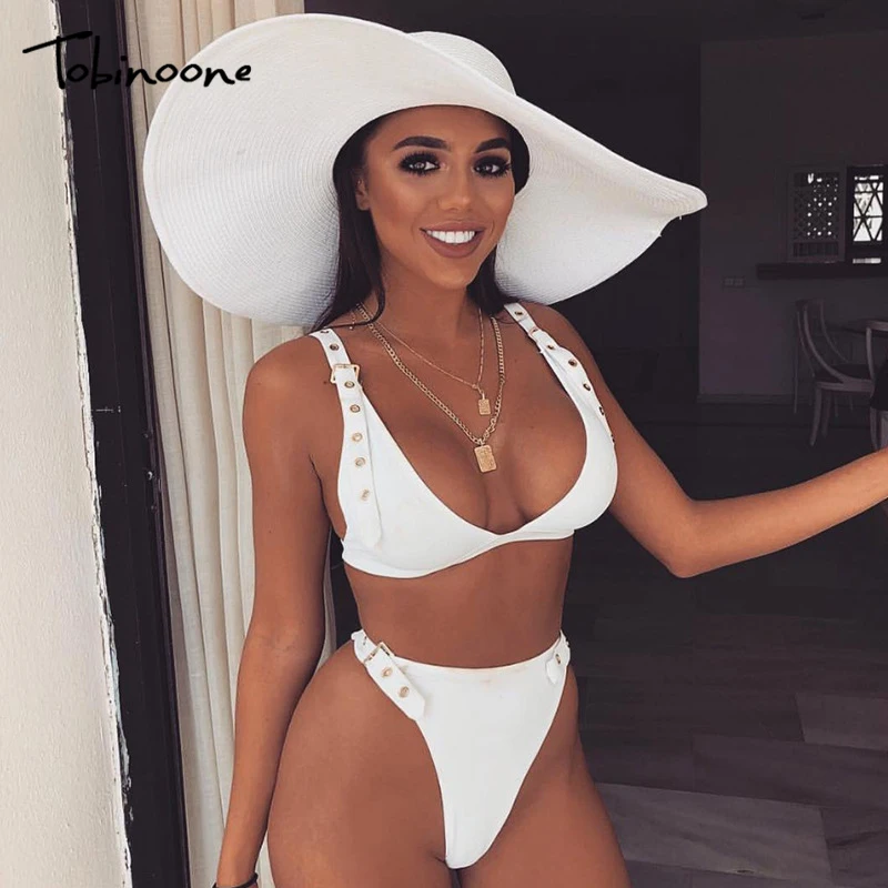 

Tobinoone new v neck summer bodysuit Women sleeveless crop sexy jumpsuit romper Beach bohemia Black sexy female bathing suit