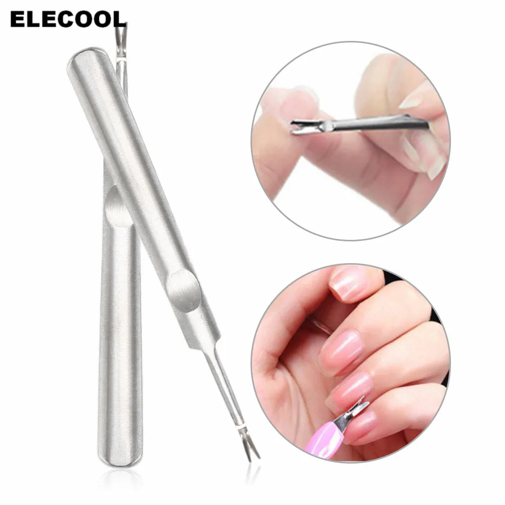 

ELECOOL 1pcs Makeup Cosmetic Nail Art Tool Nail Care Pusher Pedicure Salon Cuticle Pusher Trimmer Tool TSLM2