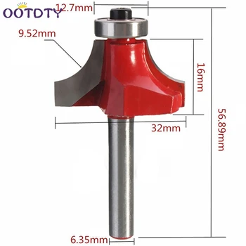

3/4" Radius Round Over Router Bit 1/4" Shank Woodworking Chisel Cutter Tool