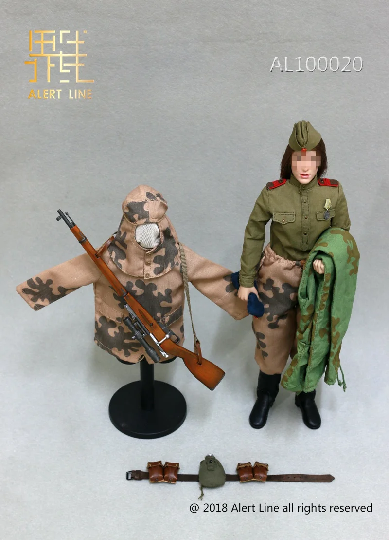 

Alert Line AL100020 1/6 World War II Female Soviet Soldier Sniper 12INCH Collectible Action Figure Doll