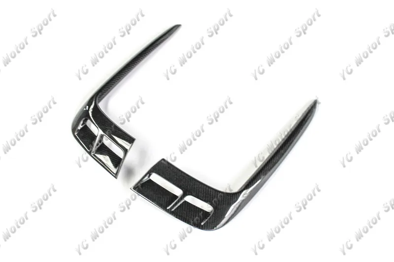 2015-2018 Bentley Bentayga Mulliner Carbon Package Style Front Bumper Air Duct Intake Addon Cover Canards CF (6)