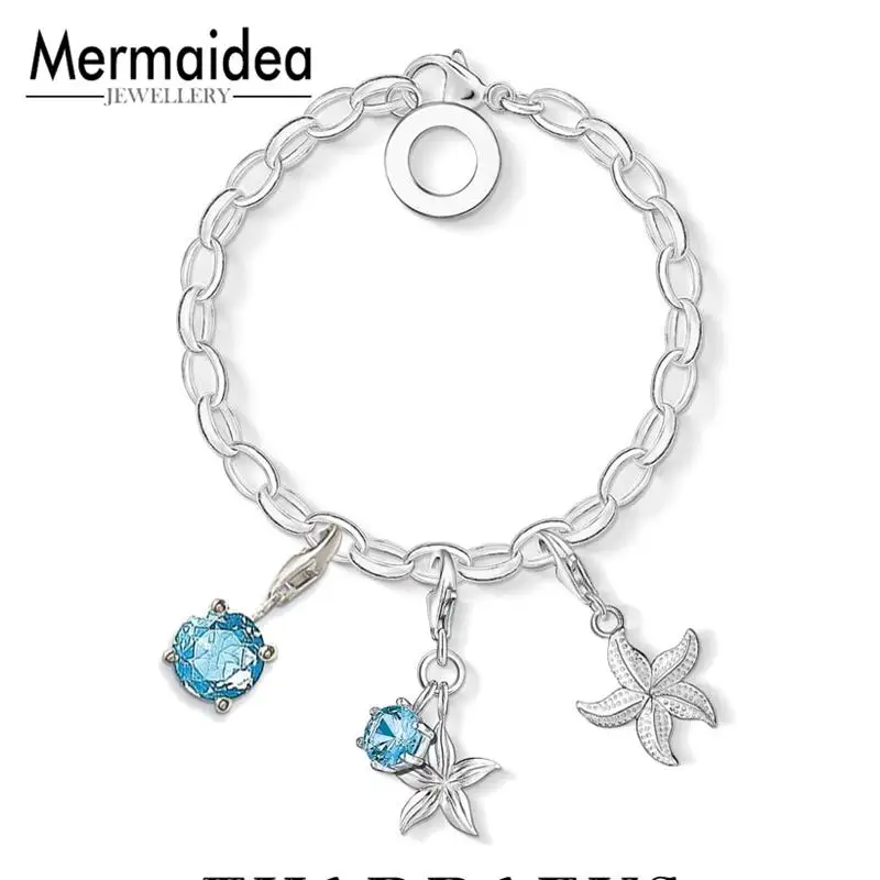 

Small Starfish Pendant Charm European Style Fashion 925 Sterling Sliver 2019 New Gift Fit Charm Bracelet For Women