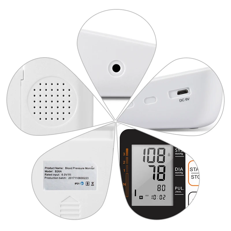 Best Seller Cigii Portable Digital Upper Arm Blood Pressure Monitor