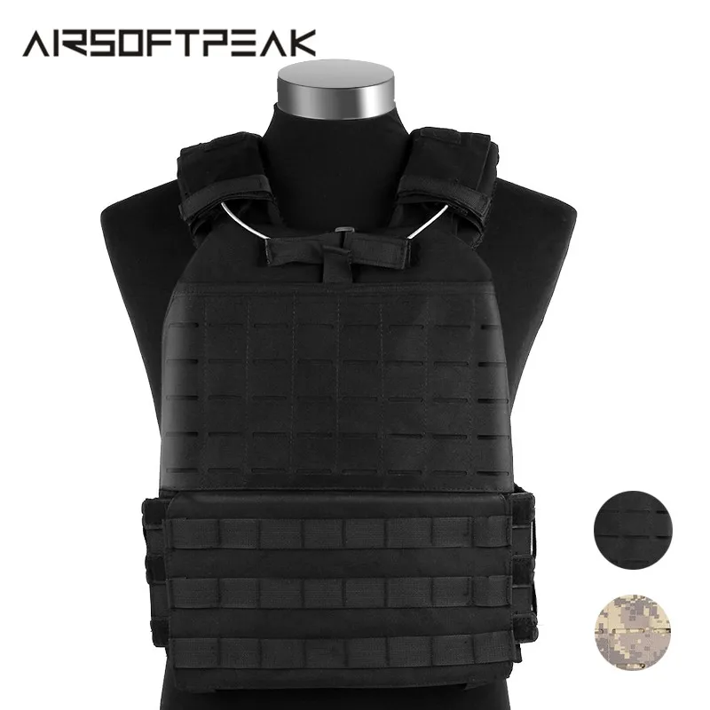 

Tactical Molle Vest Military Paintball Body Armor Adjustable Plate Carrier Combat Vest for Hunting CS Field Protective Vest Gear
