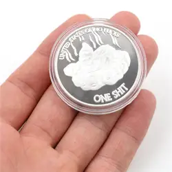 1 шт. медаль сувенирная знак для монет Юбилей собачьего дерьма пустой кишечника монеты памятная монета коллекция 40 мм * 3 мм