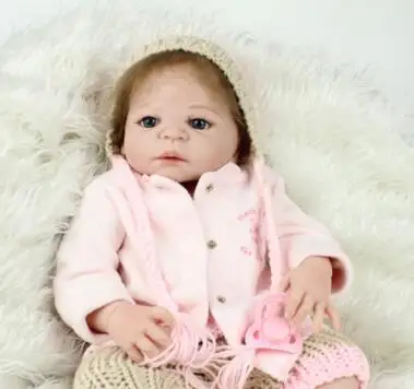 

55cm reborn babies dolls Realistic Soft silicone Reborn baby Girl Newborn Baby Birthday Gift For Child Bedtime Early Education