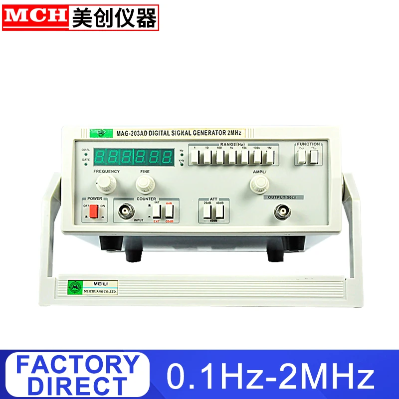 

Digital Signal Generator 0.1Hz-2MHz with Frequency Counter Signal Generator