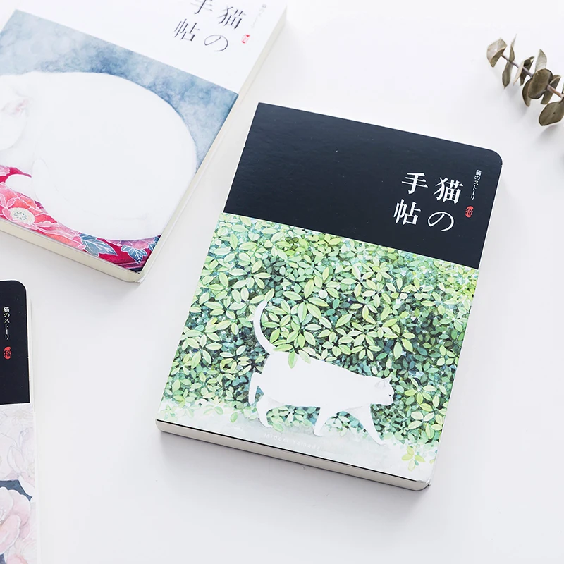 

A5 Cat Mosses Diary Notebook Blank Journal Note Book Memo Bare Spine Organiser