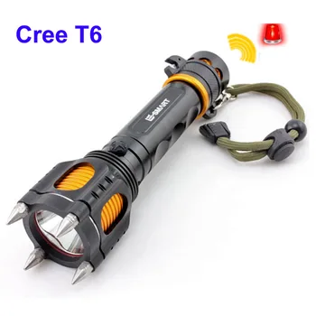 

Hunting Camping Multi-Function Led Flashlight 18650 Xm-L T6 Tactical Defensive power Flash Light gladiator torch Lantern