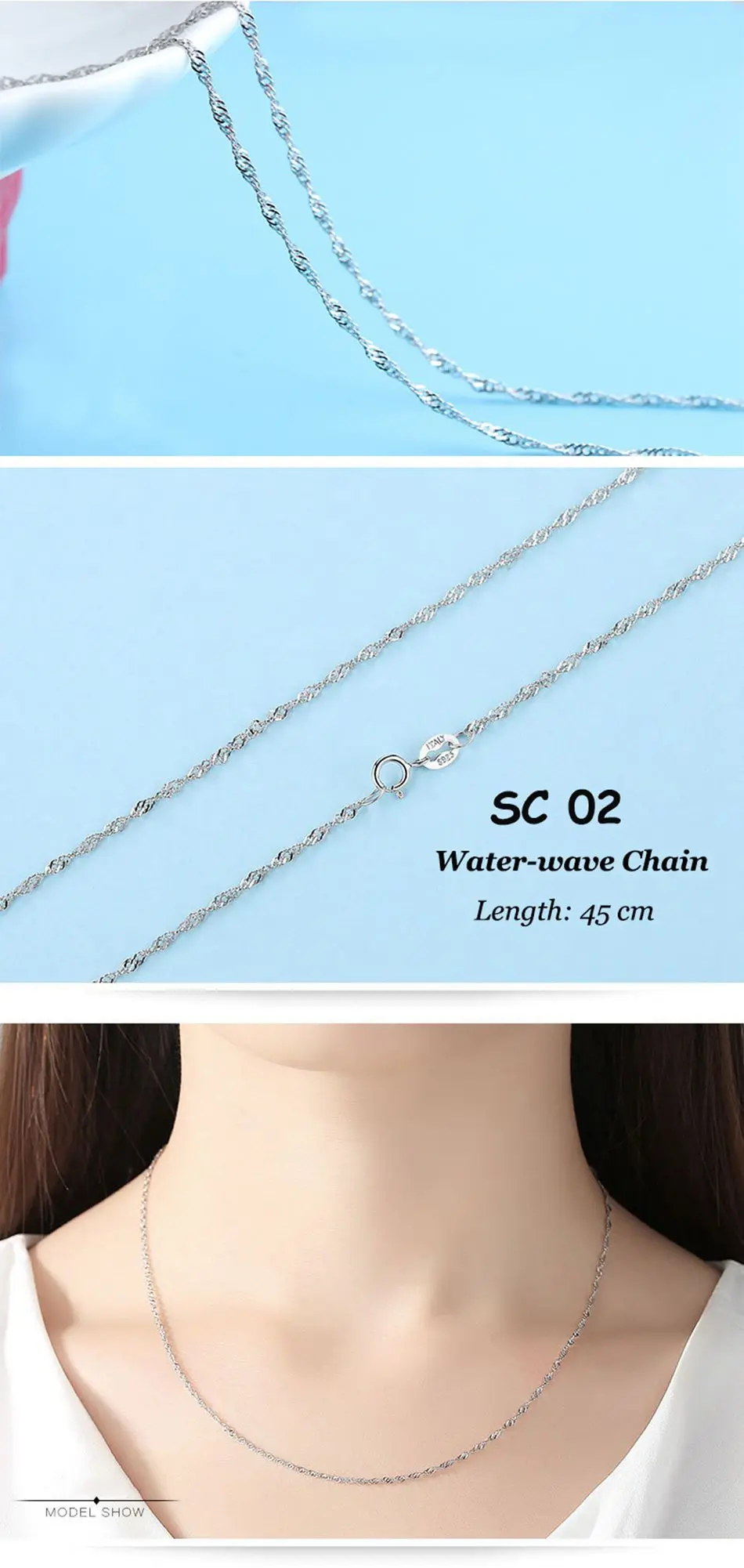 ORSA JEWELS Genuine 925 Sterling Silver Necklace Figaro O-ring Neck Chain Twisted Snake Bar Singapore Box Chain Necklace Women 1 ORSA JEWELS Genuine 925 Sterling Silver Necklace Figaro O-ring Neck Chain Twisted Snake Bar Singapore Box Chain Necklace Women 1