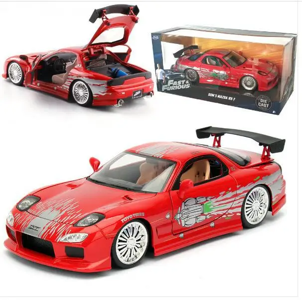 

Diecast 1:24 Alloy Car Models Static Vehicle Sports Car mkd2 Collectible Toys for Children Mazda RX7 Rally Racing Car