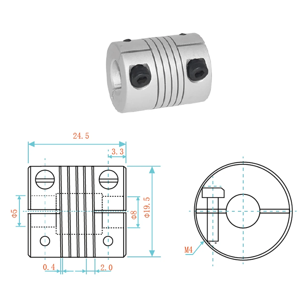 DIY 3d принтер Z-axis свинцовый винт T8 Z-axis ЧПУ поворотный стол 150 мм 200 мм 250 мм линейные направляющие привод в комплекте