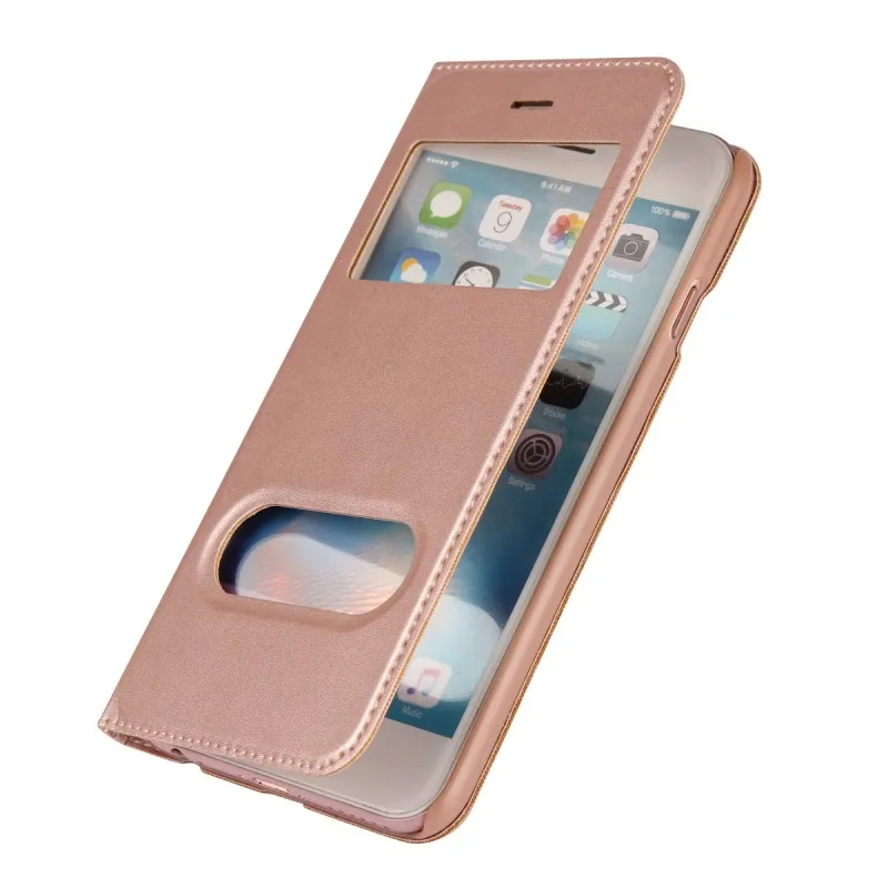 Cases For Apple iPhone 6 S 6S Plus 6plus Windows View Case Leather Wallet Cover Capinhas Etui Capa Hoesjes Fundas Coque Carcasa (3)