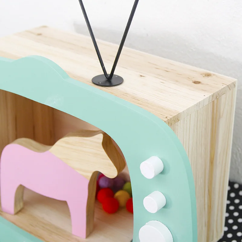 Европейский маленький свежий ТВ DIY декоративные полки креативные деревянные