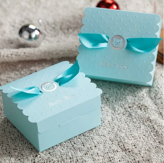 30 шт. креативные подарочные коробки с небесно голубыми конфетами|candy box|box baby showerbaby