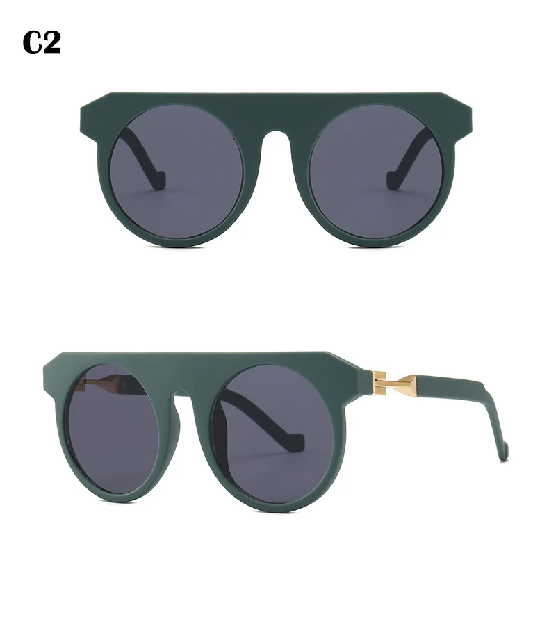 HBK мужские модные круглые солнцезащитные очки Новые популярные солнечные очки винтажные Googles женские специальные круглые очки с покрытием UV400