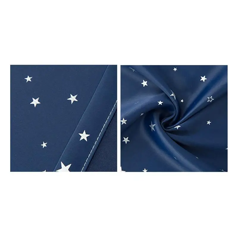 100x135 см звезды плотные шторы с рисунком окна шторы затемнение комнаты шторы для гостиной спальни(темно-синий